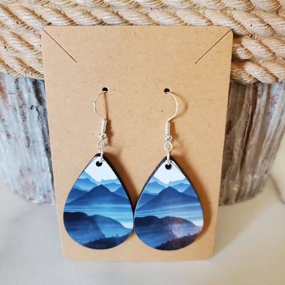 Mountains Teardrop Earrings - Picture 1 of 5
